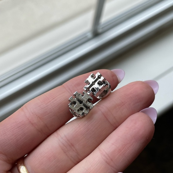 Silver, Tori Burch earrings - Picture 3 of 5